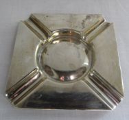 Silver ash tray Birmingham 1935 weight 6.87 ozt D 12.