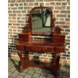 Victorian mahogany Duchess dressing table