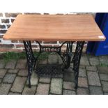 Singer treadle table