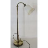 Adjustable brass table lamp H 76 cm