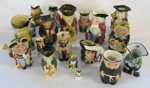 Various toby jugs inc Woods,