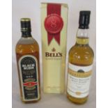 3 bottles of whisky including Bells,