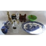 Assorted ceramics inc Wade VAT 69 jug, Portmeirion chicken and egg cups, Ringtons etc,