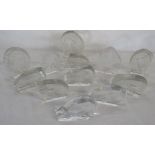 Set of 12 Wedgwood bird crystal paperweights