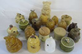 Selection of honey pots