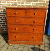 Victorian chest of drawers with replacement feet