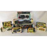 Collection of 9 1970's Corgi die cast toys including Queen's Silver Jubilee carriage,