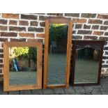 3 antique wall mirrors