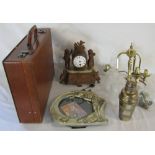 Briefcase, mantle clock (af),