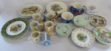 Selection of decorative plates,