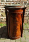 William IV bow fronted small corner cupboard (originally from a larger piece of furniture)