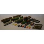 Various loose model railway including locomotives, tenders, wagons,