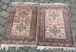 Pair of eastern prayer mats