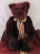 Modern jointed teddy bear by Charlie Bears 'Rufus' designed by Heather Lyell L 45 cm