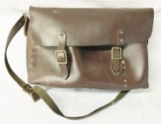 British Rail leather guard's bag