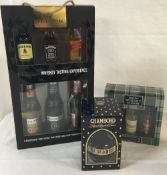 Boxed selection of 3 Fevertree mixers & premium whiskies,