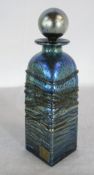 Isle of Wight studio glass 'Four Seas - North Sea' edition 3 perfume bottled signed Timothy Harris