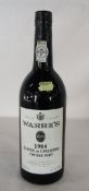 Bottle of Warre's vintage port 1984
