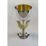 Silver St Paul's Cathedral limited edition goblet 1975 commemorating 300 years no 168/600 weight 10.