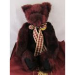 Modern jointed teddy bear by Charlie Bears 'Rufus' designed by Heather Lyell L 45 cm