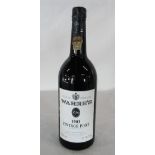 Bottle of Warre's vintage port 1983