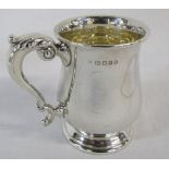 Large silver tankard London 1935 H 13 cm weight 11.