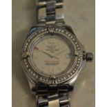 A ladies Breitling Colt Oceane Chronometer stainless steel bracelet wristwatch with a circular