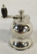 Silver pepper grinder. Total weight 3.