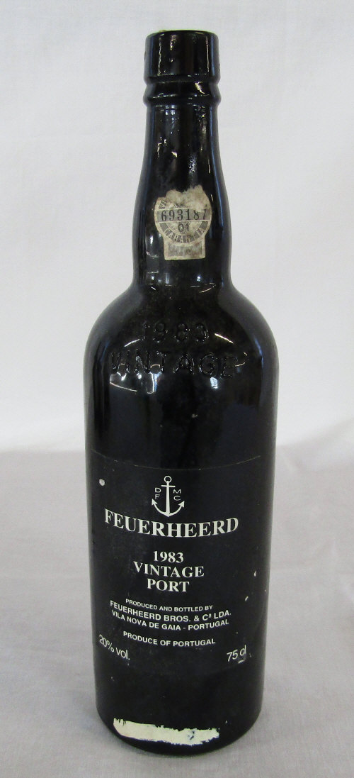 Bottle of Feuerheerd vintage port 1983