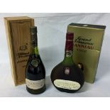 2 bottles of Janneau Grand Armagnac