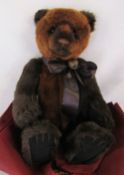 Modern jointed teddy bear by Charlie Bears L 48 cm