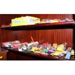 A collection of various Matchbox, Dinky and other die-cast model vehicles (all well played with)