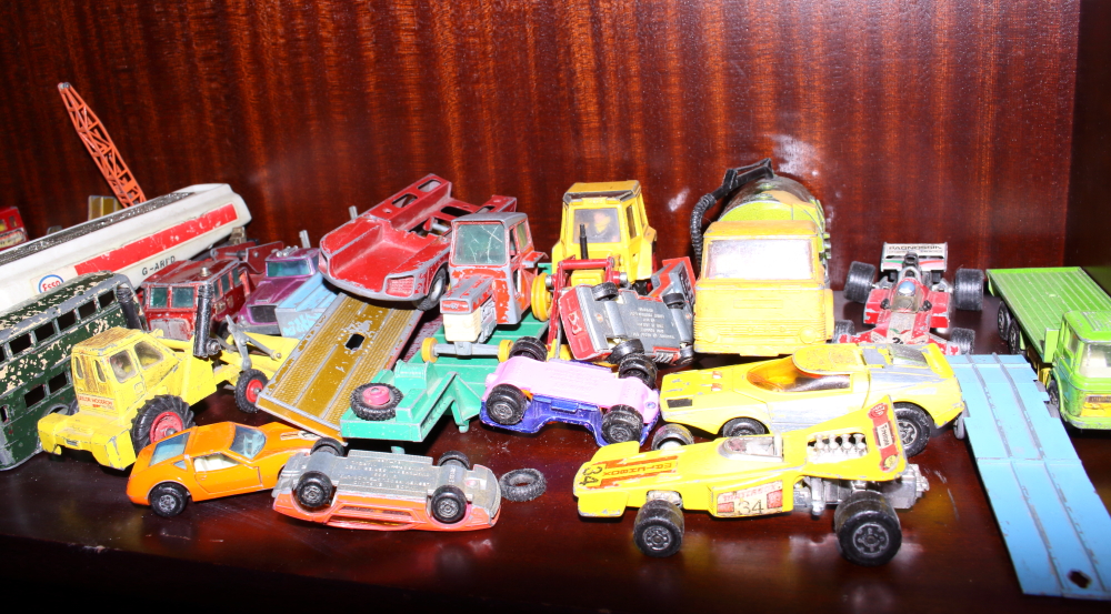 A collection of various Matchbox, Dinky and other die-cast model vehicles (all well played with) - Image 2 of 6