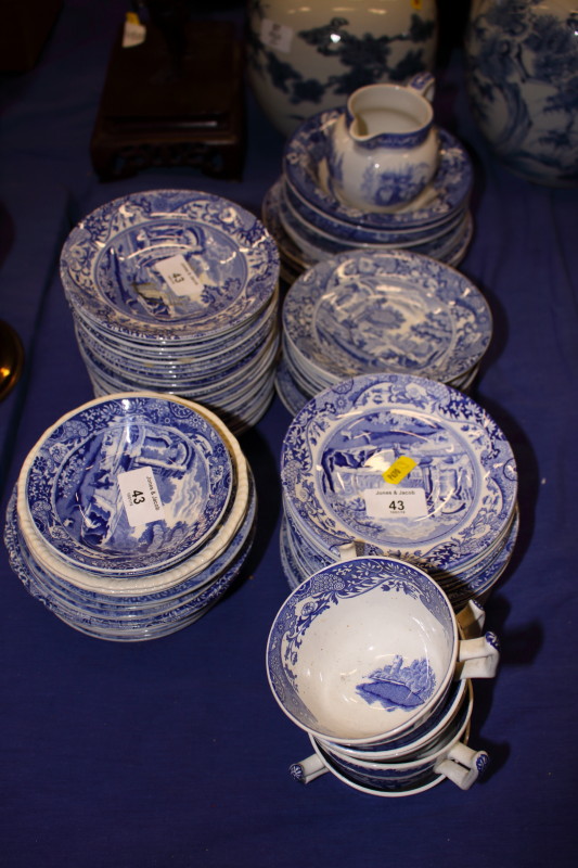 A quantity of various blue and white Spode "Italian" dinnerwares - Bild 2 aus 2