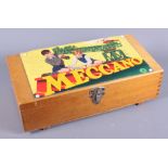 A boxed Meccano set, possibly for 3A model, complete with instruction booklet