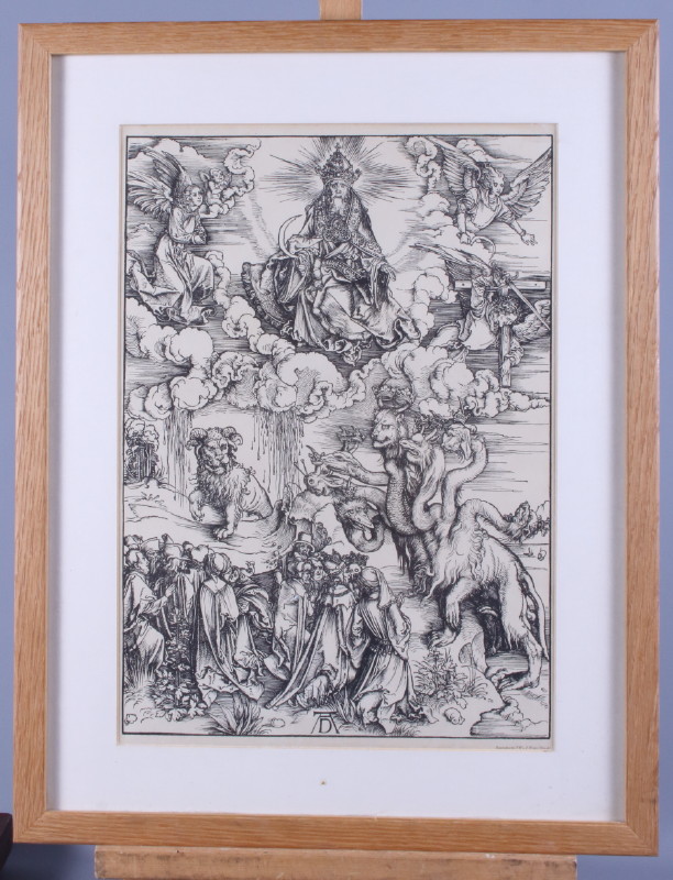 After Albrecht Durer: a set of four reproduction prints, framed and glazed
