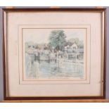 Glyn Martin: four signed limited edition colour prints, Thames scenes, and a number of other