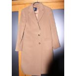 A Burberry beige wool coat, size 40
