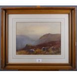 W Hoyer: three English 19th century watercolours, Highland scenes, 13" x 10 1/2", in individual