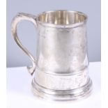 A Georgian design silver tankard by James Dixon & Son, 11.7oz troy