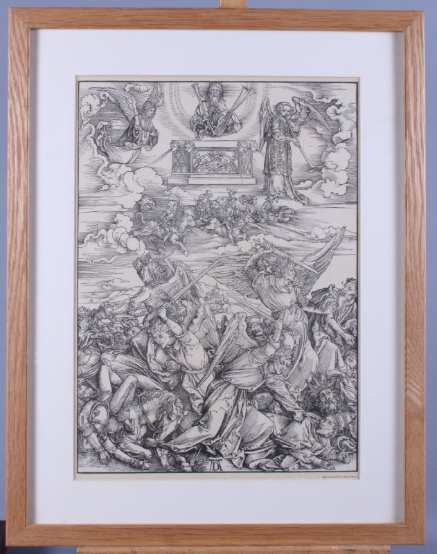 After Albrecht Durer: a set of four reproduction prints, framed and glazed - Image 3 of 5