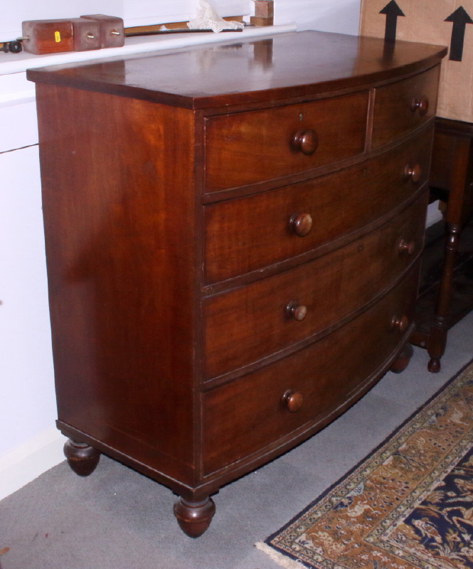 A 19th century mahogany chiffonier with ledge back, the base fitted two drawers and cupboard - Image 2 of 2