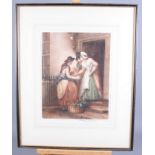 A set of eight coloured mezzotints, Cries of London, in Hogarth frames