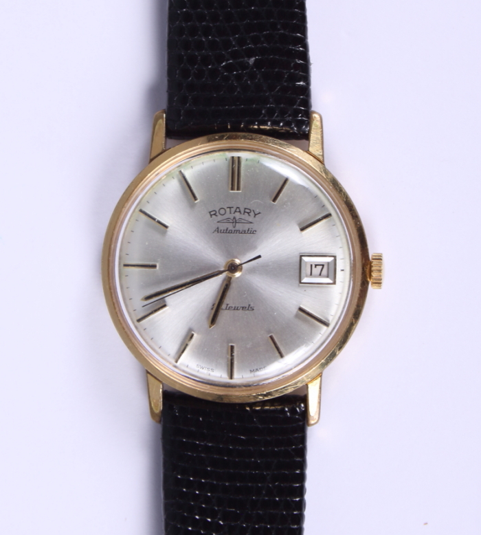 A gentleman's Rotary automatic wristwatch with lizard skin strap - Image 2 of 3