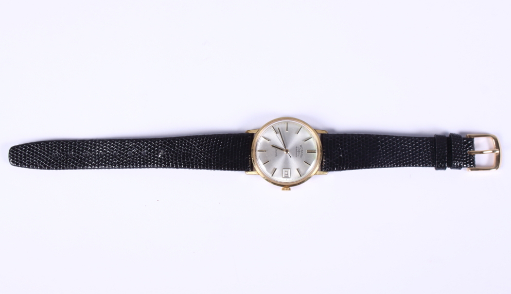 A gentleman's Rotary automatic wristwatch with lizard skin strap