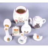 A collection of crested china by Arcadian, Grafton, etc