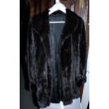 A Pierre Balmain mink coat, back 36" long (wear to cuffs)