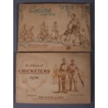 Two albums of John Player & Son cigarette cards, Cycling 1839-1939 and Cricketers 1938