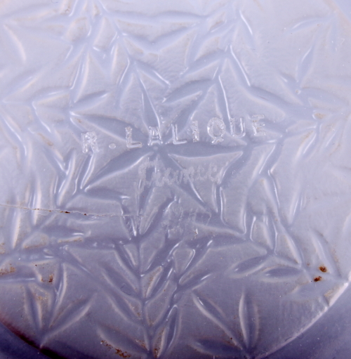 A Lalique coup, decorated "Verrerie d'Alsace" pattern, marked R.Lalique France, 5" wide - Image 3 of 6