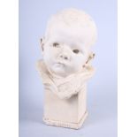 A plaster bust, "The Babe", 9" high